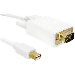 DELOCK 82921 - Mini DP plug > VGA plug 2-m cable, white