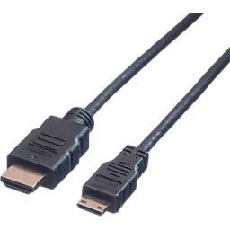 VALUE 11995580 - HDMI-A Stecker > HDMI Mini-C Stecker, mit Ethernet, 2 m