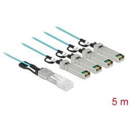 DELOCK 84069 - Cable QSFP+ male > 4 x SFP+ male 5 m