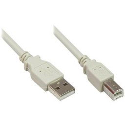 GOOD CONNECTIONS GC 2510-025 - USB 2.0 male A > male B, grey, 0,25m