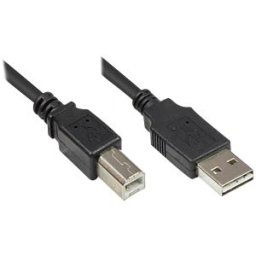 GOOD CONNECTIONS GC 2510-EU02 - Cable USB 2.0 EASY male A > male B, black, 2m