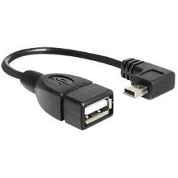 DELOCK 83245 - USB mini plug>USB 2.0 A socket, OTG 16 cm