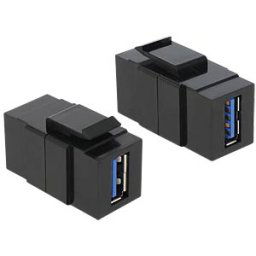 DELOCK 86369 - Keystone module USB 3.0 A socket > A socket