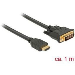 DELOCK 85652 - HDMI to DVI 24+1 cable bidirectional 1 m