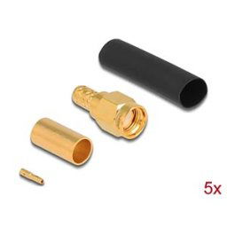 DELOCK 90043 - RP-SMA Stecker zum Crimpen LMR200