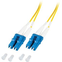 EFB-ELEKTRONIK EFB O0350.1-1.2 - Duplex Jumper LC-LC, OS2, yellow, 1 m