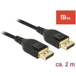 DELOCK 85660 - DisplayPort cable 8K 60 Hz DP 8K, 2.0 m