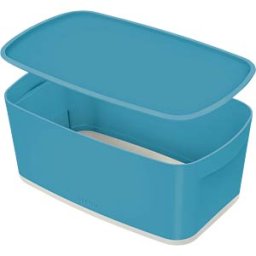 LEITZ 52630061 - Storage box, small with lid, blue