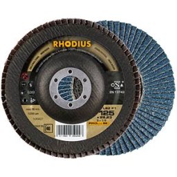 RHODIUS RHO 202706 - Lamellar grinding disc, stainless steel, 180 mm, 60-grain