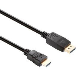 HDSUPPLY HDS X-DC055-050 - DP male to HDMI male, 1080p, black, 5.0 m