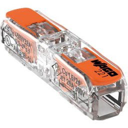 WAGO 221-2411 - Through connector max. 4 mm², 2 conductors