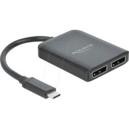 DELOCK 87754 - USB Type-C™ Splitter (DP Alt Mode) to 2 x DisplayPort MST / VXP