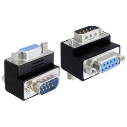 DELOCK 65264 - Sub-D socket>Sub-D plug 90° angle adapter