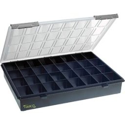 RAACO PSB 4-32 - Assortment box, W/D/H 338 x 260 x 57 mm, 32 compartments