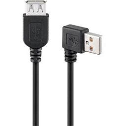 GOOBAY 95701 - USB 2.0 Hi-Speed extension cable 90° 0.15 m black