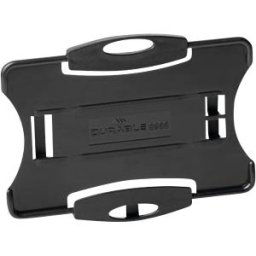 DURABLE 898801 - ID card holder for one card, ECO, pack of ten, black