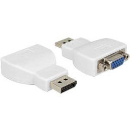 DELOCK 65568 - DisplayPort plug > VGA socket adapter, white