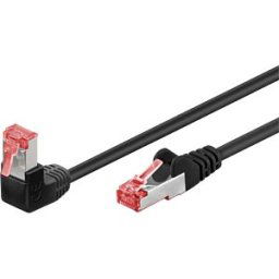 GOOBAY 51544 - Network cable Cat.6 S/FTP angled / straight, 2 m