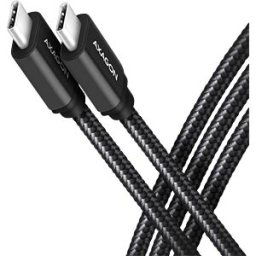 AXAGON AXG BUCM3-CM20AB - Sync and charging cable, USB-C, PD 60 W, 2.0 m