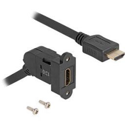 DELOCK 67157 - HDMI panel jack > plug, 8K 60 Hz, 30 cm