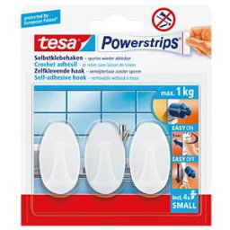 TESA 57533 - tesa® Powerstrips® oval hooks, white