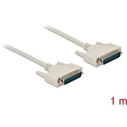 DELOCK 84172 - Serial cable, D-Sub 25, plug/plug, 1 m