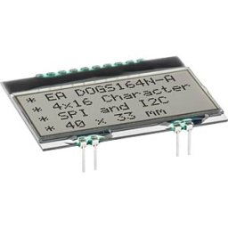 DISPLAY VISIONS EA DOGS164N-A - LCD DOG text module, 4x16 characters, H 3.2 mm, 40x33 mm, black