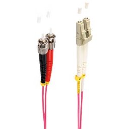 SHIVERPEAKS SHVP BS77933/4 - Duplex patch cable LC/ST 50/125 µ, OM4, purple, 10 m