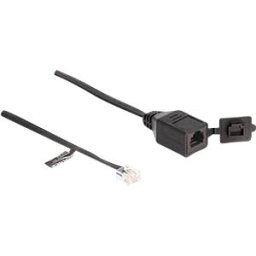 DELOCK 88009 - Cable RJ12 male / female, 0.2 m