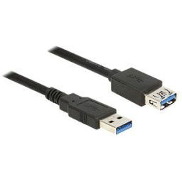 DELOCK 85053 - Extension USB3.0 male>USB3.0 fem.0.5m black