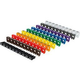 DELOCK 18304 - Cable Marker Clips 0-9 assorted colours 100 pieces