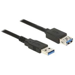 DELOCK 85055 - Extension USB3.0 male>USB3.0 fem.1.5m black