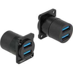 DELOCK 87813 - D-Type Module USB 3.2 Gen 1 Type-A 2 x female to 2 x female