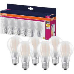 LEDVANCE GMBH OSR 075845688 - E27 LED bulb, 6.5 W, 806 lm, 2700 K, frosted, pack of 6