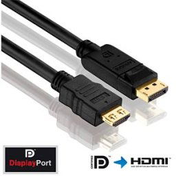 PURELINK PURE PI5100-075 - DisplayPort connector to HDMI a connector, PureInstall, 7.5 m.