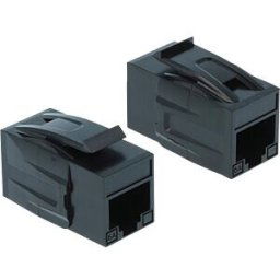 DELOCK 86298 - Keystone Module RJ45 jack > RJ45 jack Cat.6A UTP black