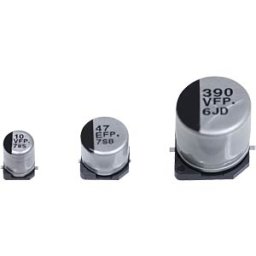 PANASONIC VF 330/10 P-F - Electrolytic capacitor, SMD design, 105°C, low ESR