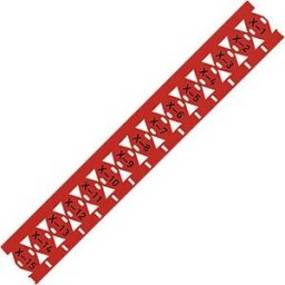WAGO 211-835-005 - Cable bundle markers for smart printer, 25x11 mm, red