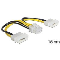 DELOCK 83410 - 8 Pin EPS > 2x 4 Pin Molex