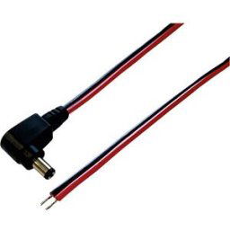 BKL HSW AK 21 - DC connection cable, plug, 2.1 mm, angled, 2.0 m