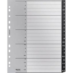 LEITZ 12070000 - Plastic dividers A4 (A-Z), Recycle