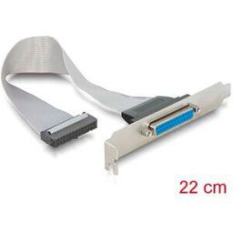 DELOCK AK 664 - Slot cover, 1x 25-pin D-Sub BU, parallel