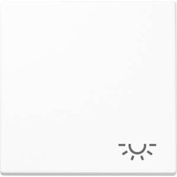 JUNG JG A590 L WW - Rocker, light symbol, thermosetting plastic, series A, alpine wh
