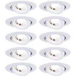 PAULMANN PLM 99995 - Flush-mounted luminaire, 4.8 W, 3000 K, 450 lm, dimmable, white,