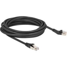 DELOCK 80755 - RJ45 Network Cable Cat.8.1 S/FTP plug 45° left angled to plug st