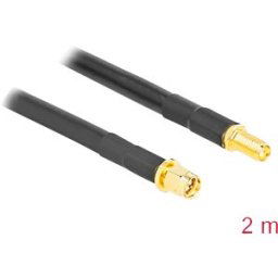 DELOCK 90461 - SMA connector to SMA socket LMR/CFD300 2 m