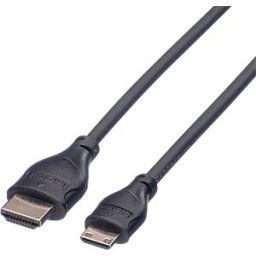 ROLINE 11045580 - HDMI-A Stecker > HDMI Mini-C Stecker, mit Ethernet, 2 m