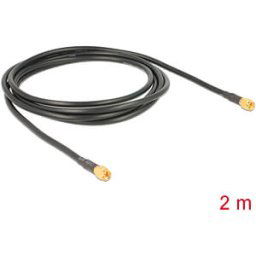 DELOCK 88892 - Antenna Cable SMA Plug > SMA Plug LMR195 2 m