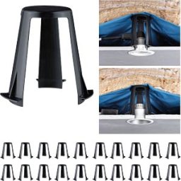 PAULMANN PLM 92402 - Spacer for flush-mounted luminaires 62 - 90 mm, black, pack of 2