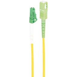 SHIVERPEAKS SHVP BS07-102082 - FO patch cable, simplex, LC / SC, APC, 9/125µ, OS2, yellow, 15m